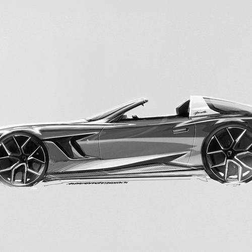 2027 Touring Superleggera Veloce12 Aperta Sketches